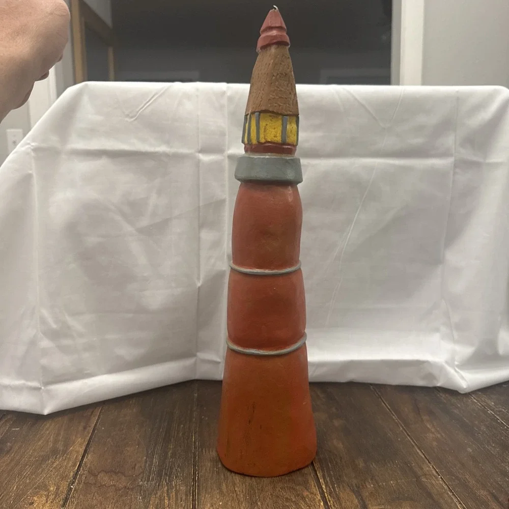Wooden Lighthouse Statue (B15)